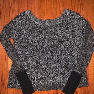 Black and white sweater